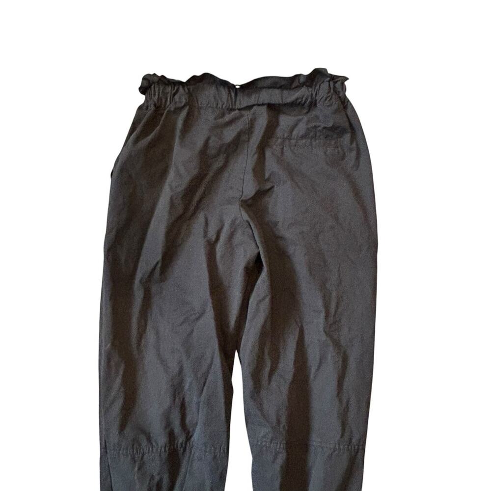 Urban Outfitters Black Ruffle Waist Joggers Sz M Clean Girl Minimalist - Picture 14 of 16